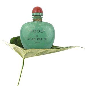 Vintage 1000 De Jean Patou Paris Green Large Factice Display Perfume Bottle RARE